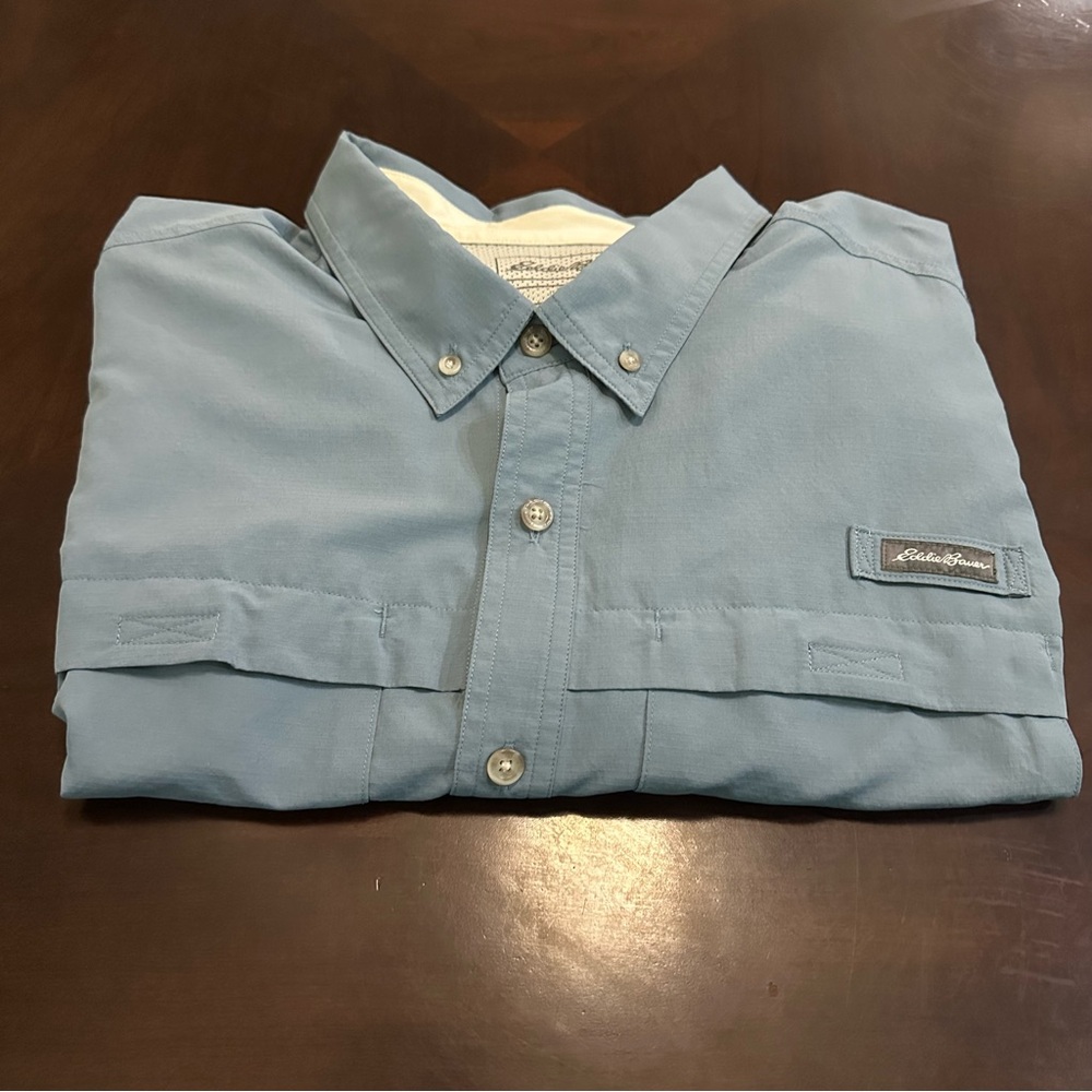Eddie Bauer Men's Blue Shirt